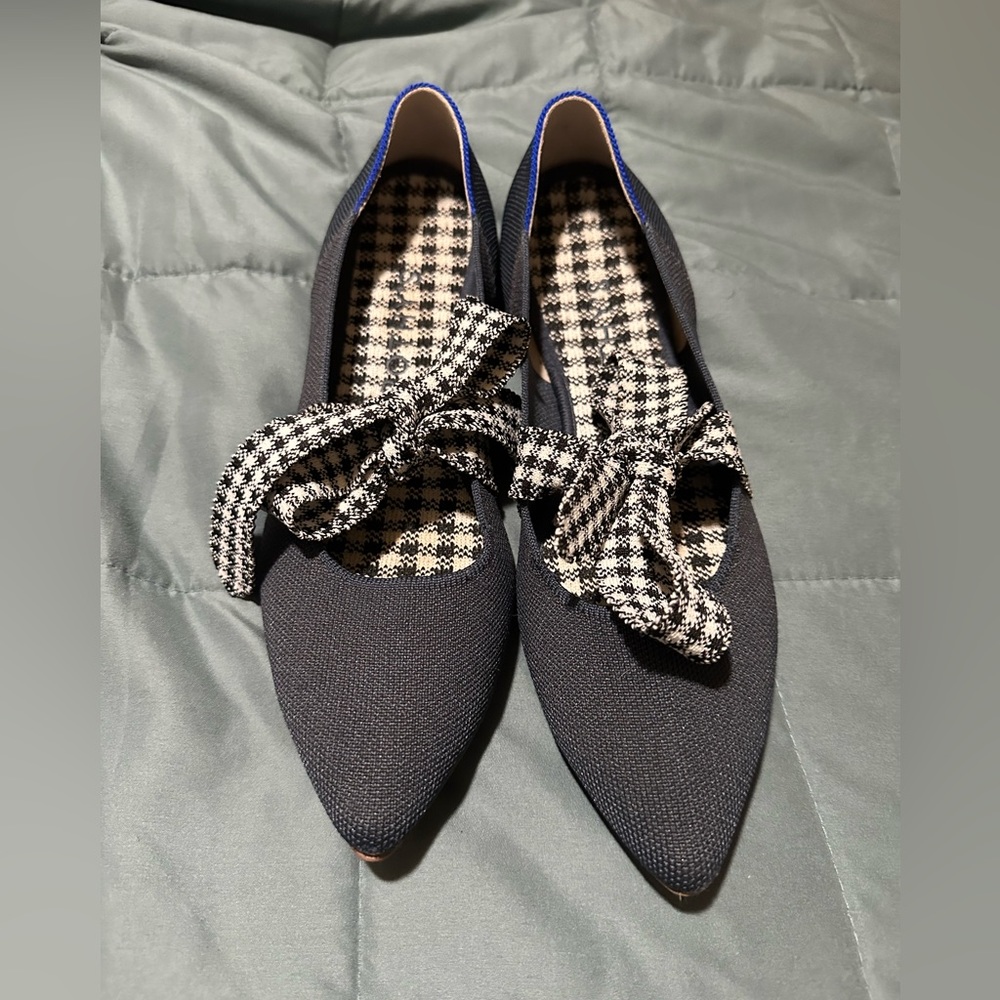 ROTHYS MARY JANE INK GINGHAM FLAT SIZE US 11 Women's